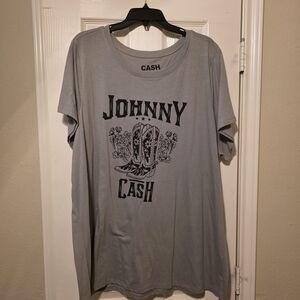 Torrid Gray Short Sleeve Tee Johnny Cash